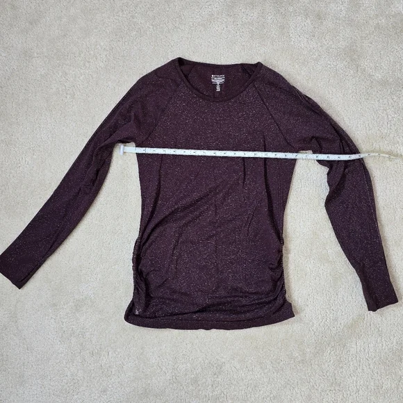 Athleta Speedlight Glow Top In Antique Burgundy - Picture 3 of 5